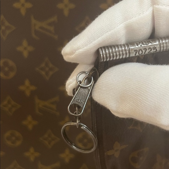 VINTAGE Louis Vuitton Brown Monogram Coin Pouch With Two Pockets - Picture 5 of 11